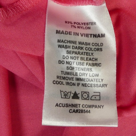 FootJoy Golf Polo Shirt Solid Pink Men's XXL Santa Ana Country Club Embroidery - Picture 3 of 6